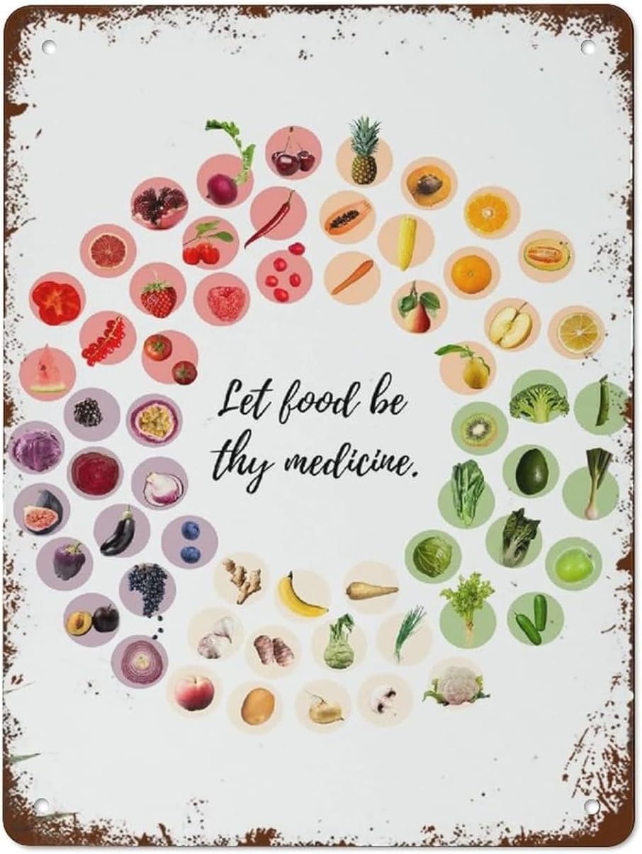 X Nutrition - Colorful Fruits and Vegetables Nutrition Poster