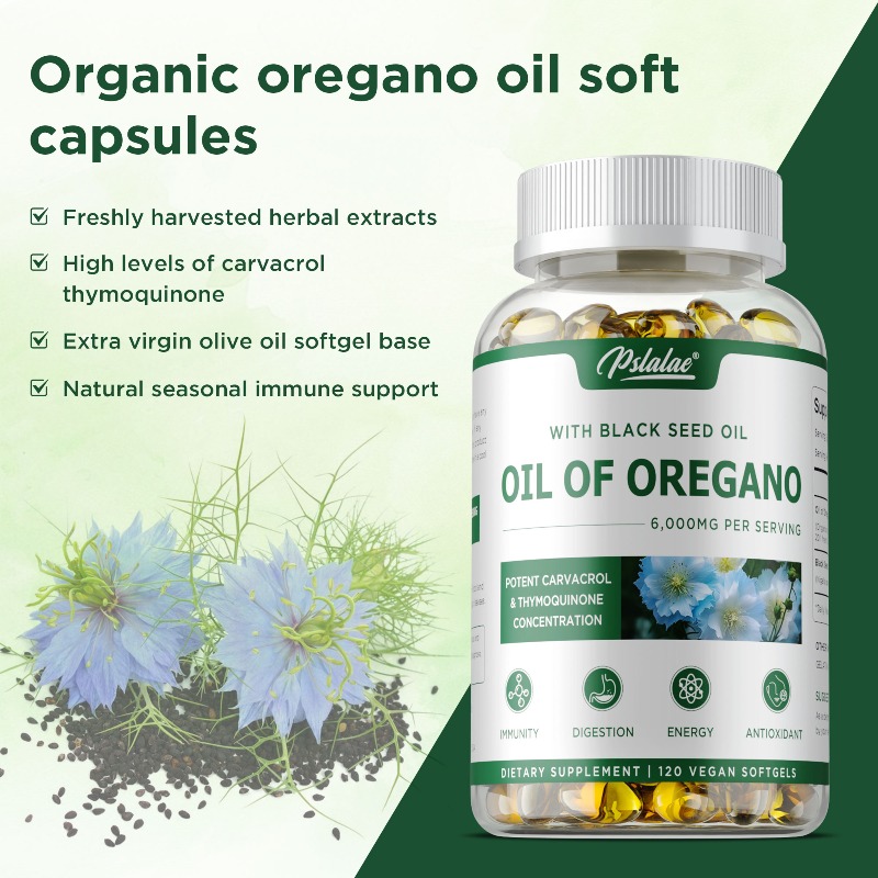 Oregano Oil Capsules - Balance - Black Seed Oil Capsule 评论和价格