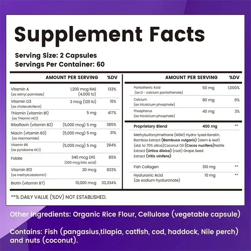 Biotin Collagen Keratin Supple - Biotin Hair Growth 评论和价格