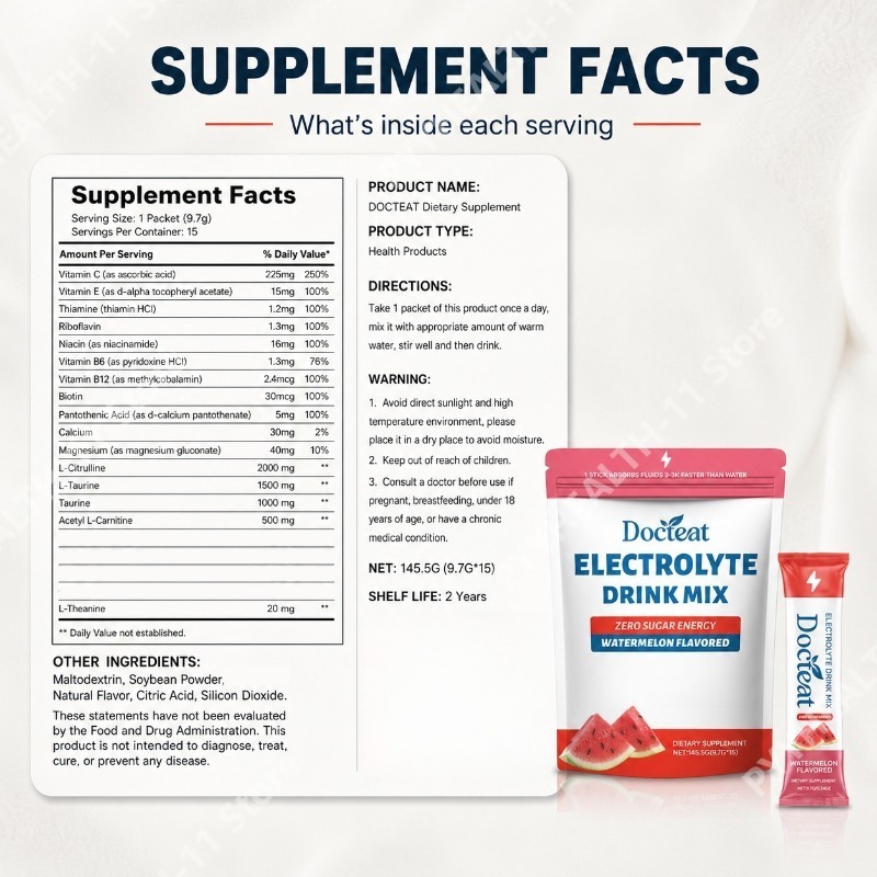 Watermelon Electrolyte Drink M - Electrolyte Powder Pack 评论和价格
