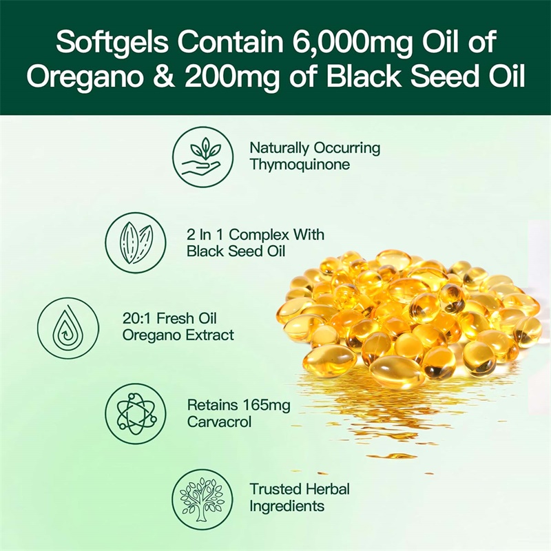 Oregano Oil Capsules - with Bl - Black Seed Oil Capsule 评论和价格
