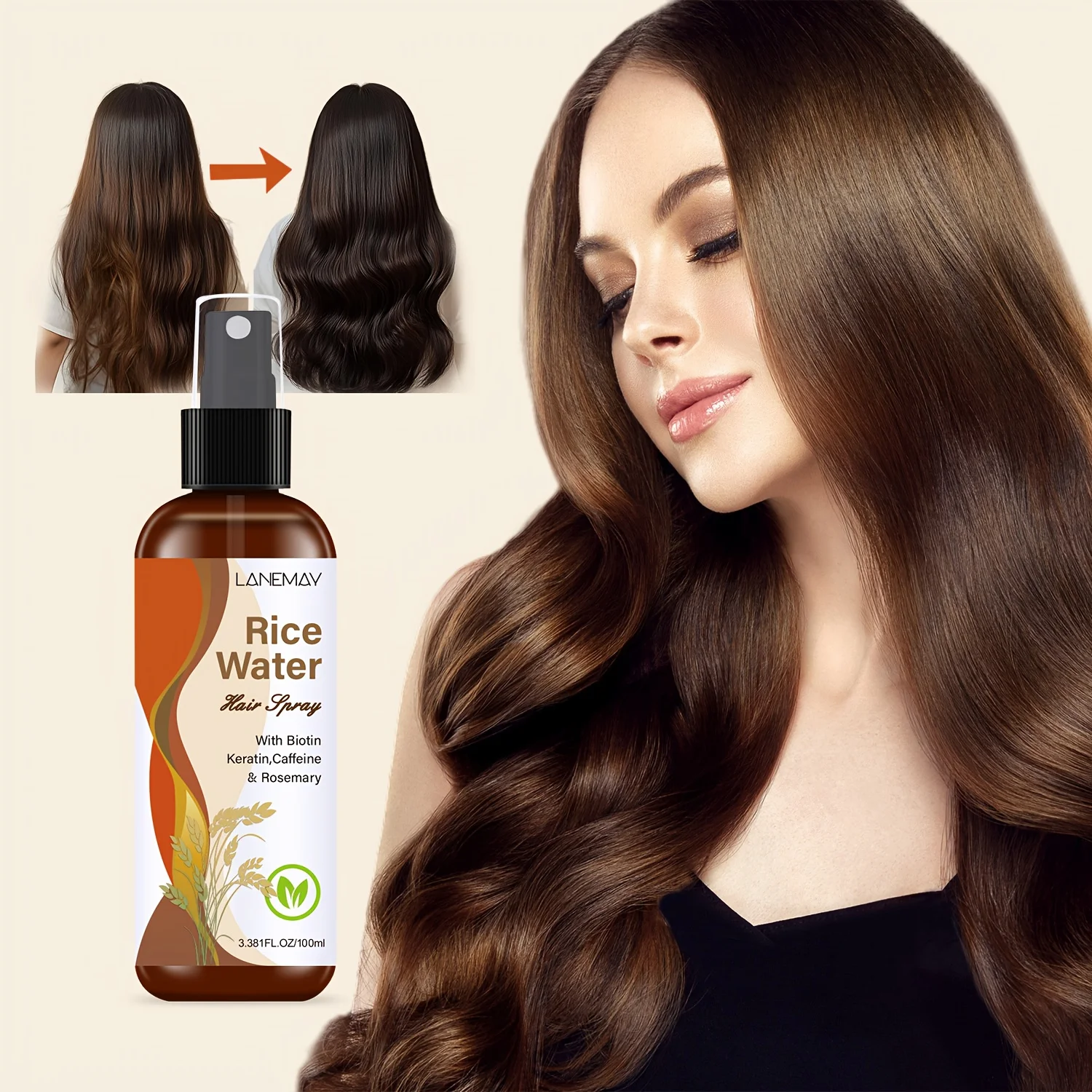 Rice Water Hair Spray - with B - Biotin Hair Growth 评论和价格
