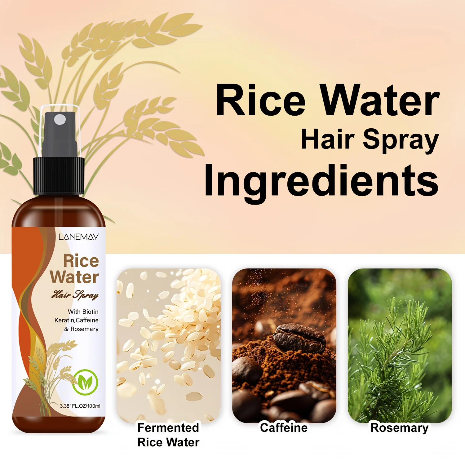 Rice Water Hair Spray - with B - Biotin Hair Growth 评论和价格