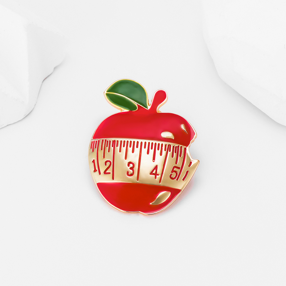 Nutrition Apple Enamel Brooch  - Nutrition Zinc 评论和价格