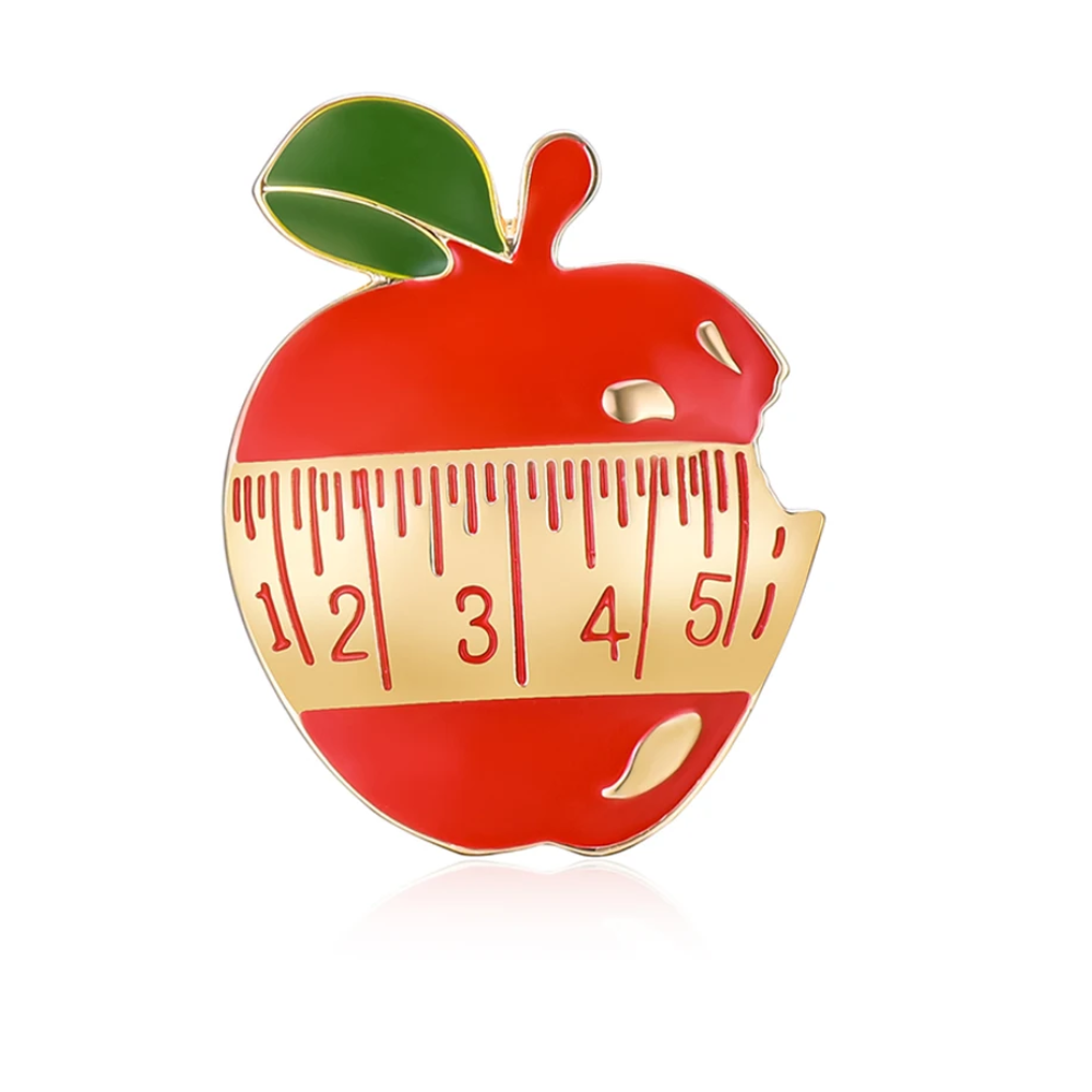 Nutrition Apple Enamel Brooch  - Nutrition Zinc 评论和价格