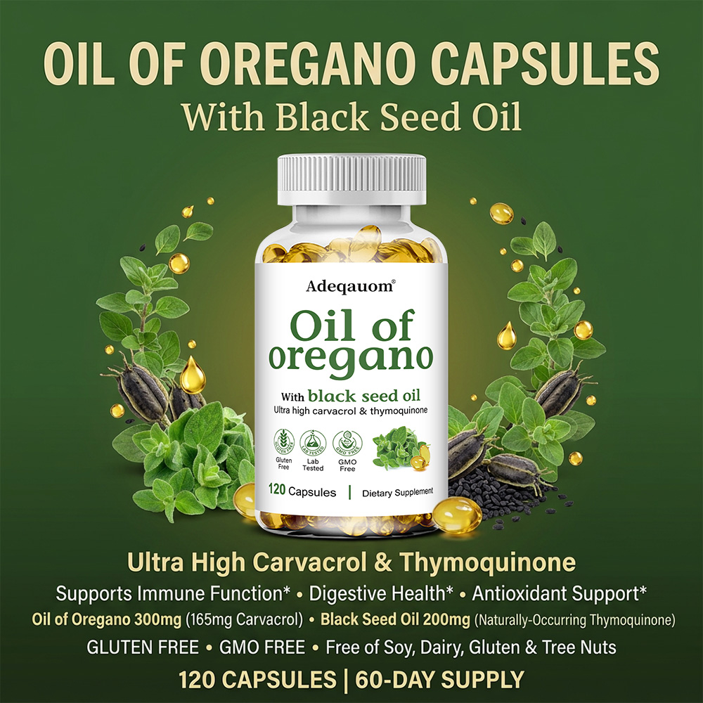Oil of Oregano with Black Seed - Black Seed Oil Capsule 评论和价格
