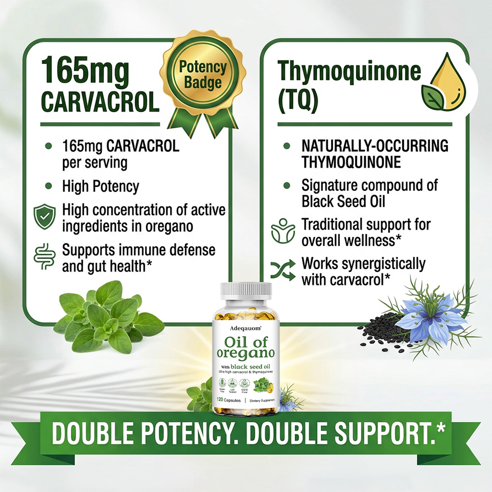 Oil of Oregano with Black Seed - Black Seed Oil Capsule 评论和价格