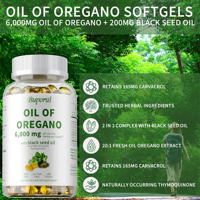 Oil of Oregano - Contains Blac - Black Seed Oil Capsule 评论和价格