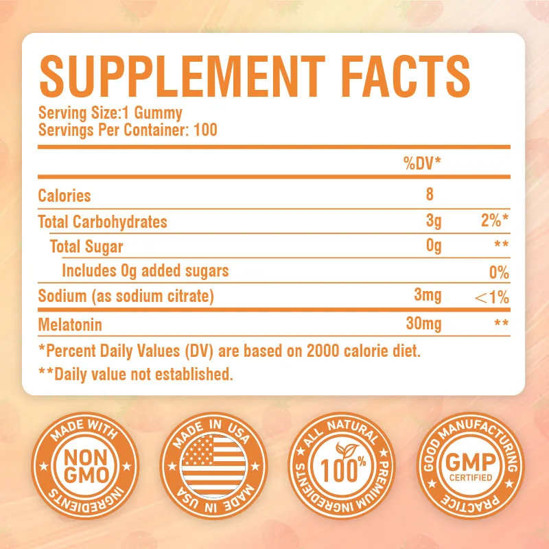 Melatonin 30mg - Relieves Anxi - Melatonin Sleep Gummy 评论和价格