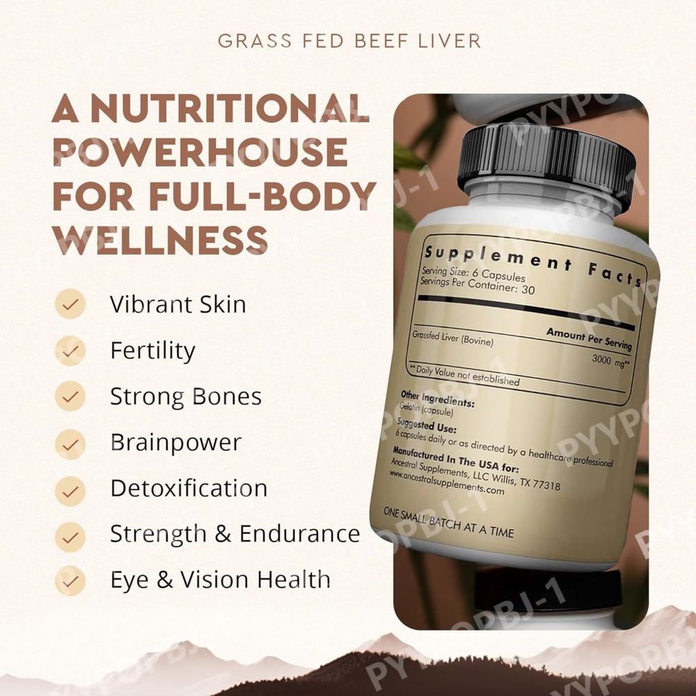 Grassfed Beef Liver Capsules 5 - Nutrition Zinc 评论和价格