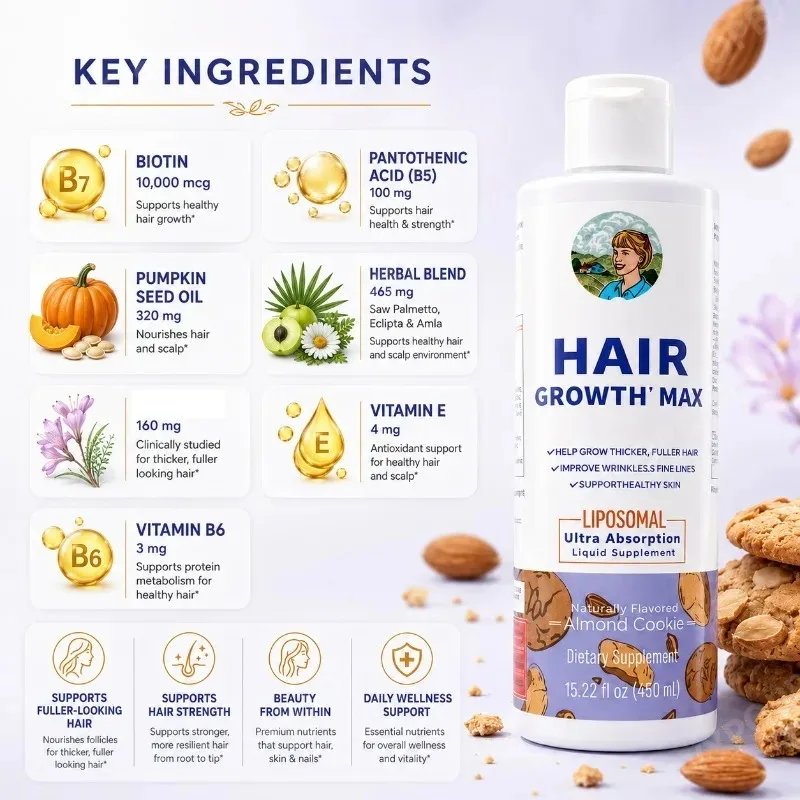 Women's Hair Growth MAX Liposo - Biotin Hair Growth 评论和价格