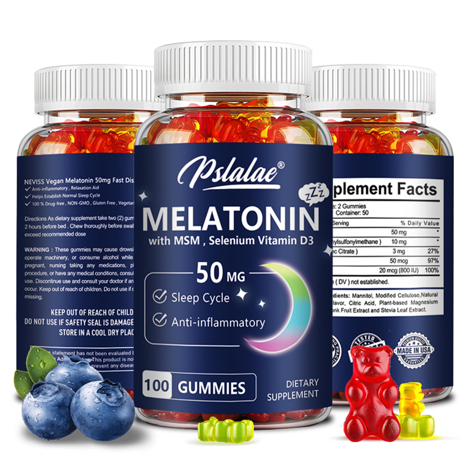 Melatonin Gummies 50mg - Sleep - Melatonin Sleep Gummy 评论和价格