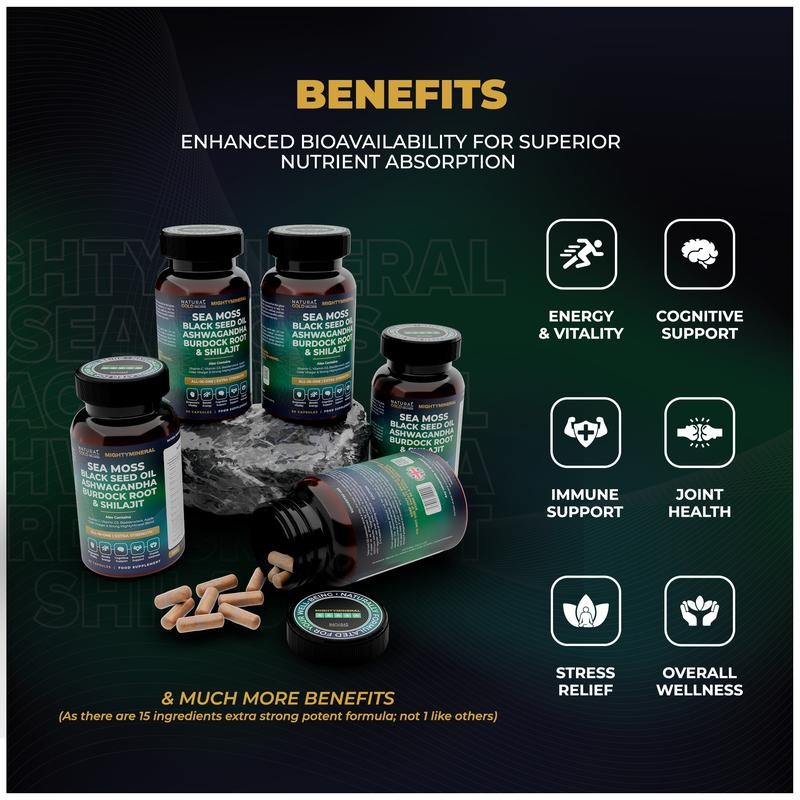 Black Seed Oil, Shilajit, Sea  - Black Seed Oil Capsule 评论和价格