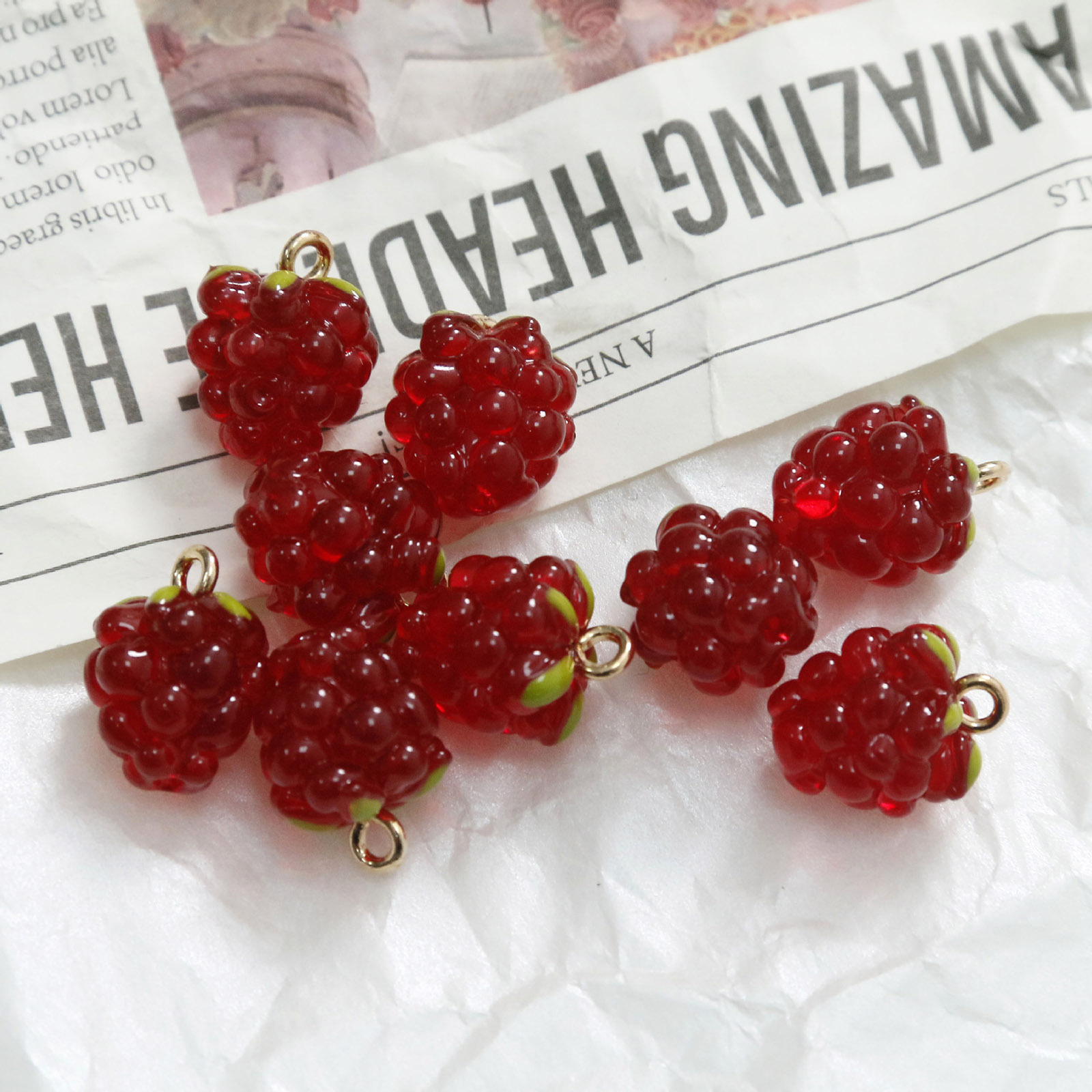 2PCs 3D Resin Charms Grape Fru - X Nutrition 评论和价格
