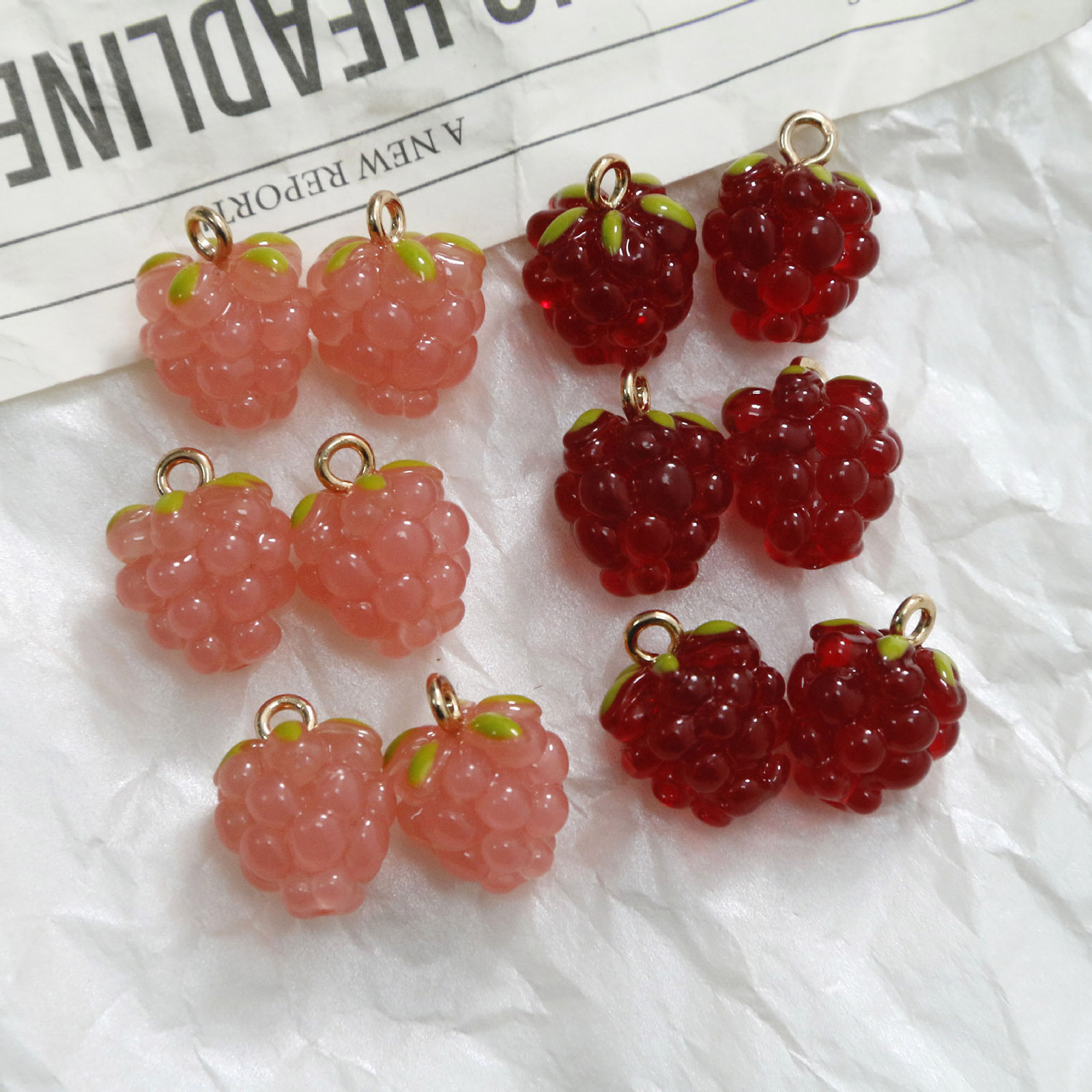 2PCs 3D Resin Charms Grape Fru - X Nutrition 评论和价格