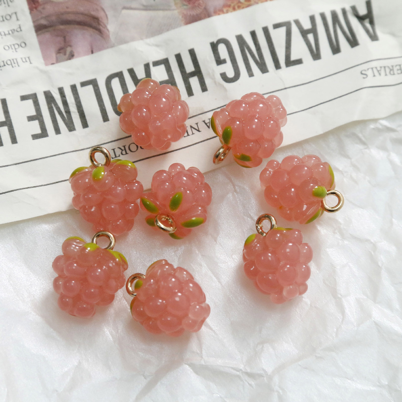 2PCs 3D Resin Charms Grape Fru - X Nutrition 评论和价格